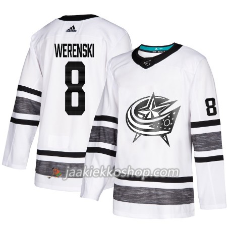 Miehille NHL Columbus Blue Jackets Pelipaita Zach Werenski 8 Valkoinen 2019 All-Star Adidas Authentic